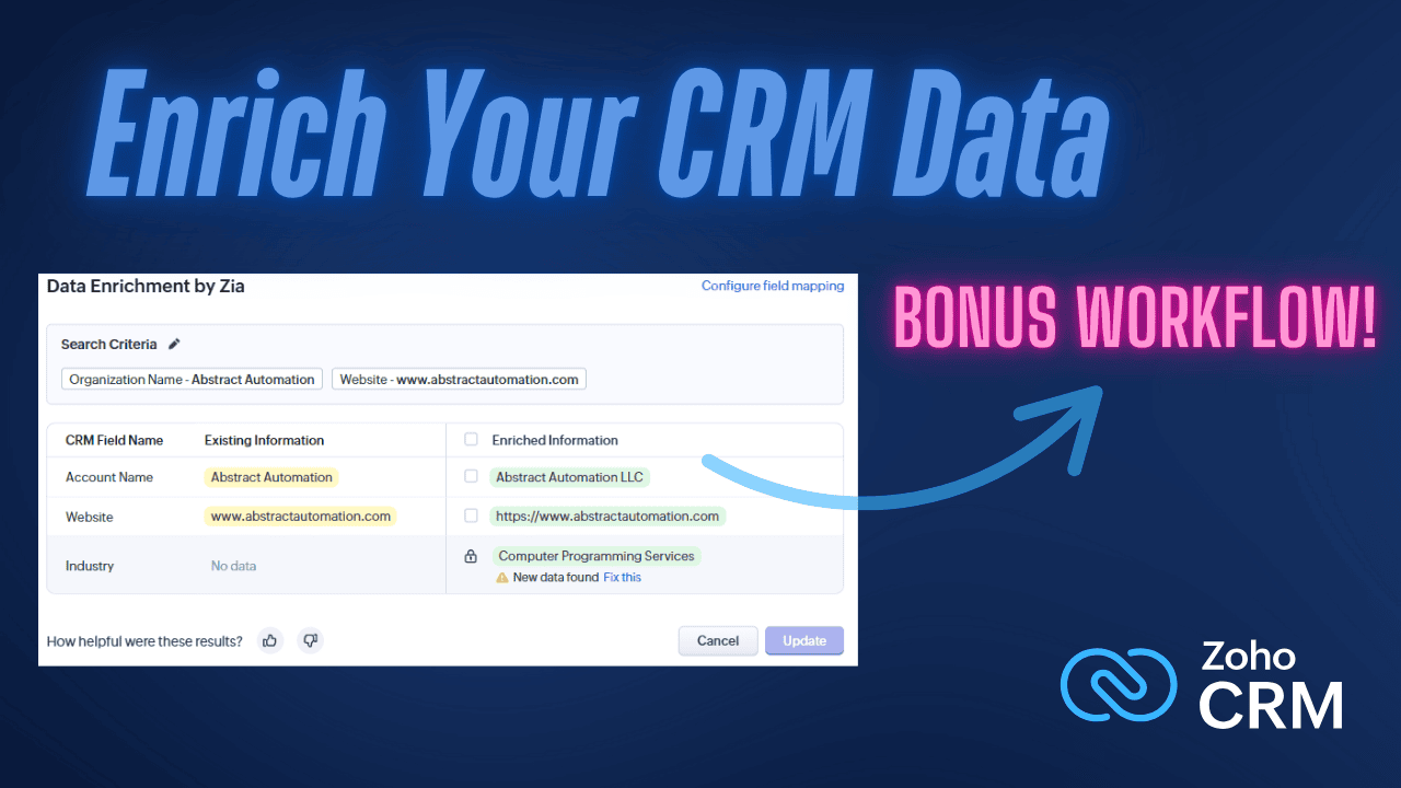 How One Small CRM Field Can Automate Better Data in Zoho